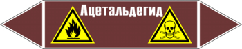 Маркировка трубопровода "ацетальдегид" (пленка, 252х52 мм) - Маркировка трубопроводов - Маркировки трубопроводов "ЖИДКОСТЬ" - ohrana.inoy.org